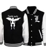 Death Note Ryuk Black White Varsity Jacket