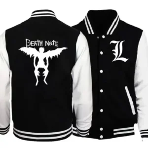 Death Note Ryuk Black White Varsity Jacket