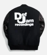 Def Jam Black Varsity Bomber Jacket