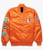 Denver Broncos Super Bowl Satin Orange Jacket