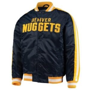 Denver Nuggets The Offensive Navy Satin Jacket