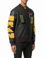 Diesel Jet Black Varsity Bomber Jacket