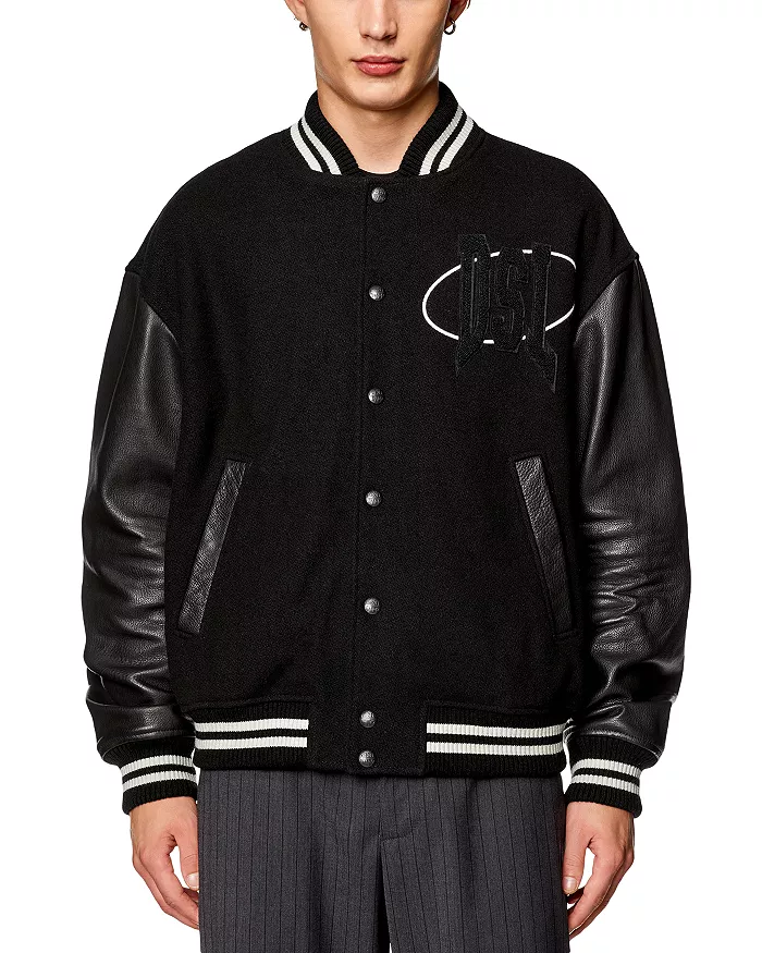 Diesel-L-franz-patch-Mixed-Media-Black-Varsity-Jacket-1.webp Diesel L-franz-patch Mixed Media Black Varsity Jacket