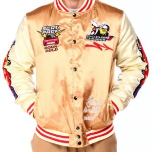 Dodge Charger Satin Varsity Jacket