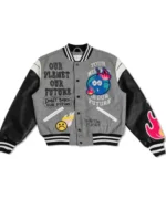 Dont Burn Our Future Sos Varsity Jacket