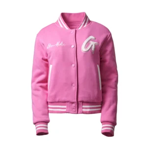 Essential Hot Pink Varsity Jacket