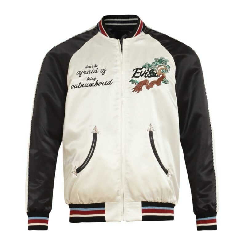 Evisu-Men-Cream-Eagle-Souvenir-Reversible-Bomber-Jacket.jpg Evisu Men Cream Eagle Souvenir Reversible Bomber Jacket