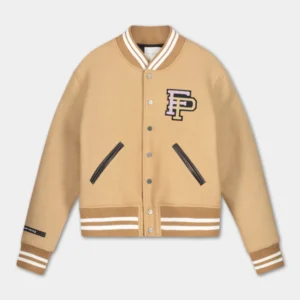 Filling Pieces Camel Wool Varsity Jacket