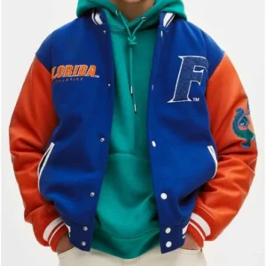 Florida Gators Letterman Royal Blue And Orange Jacket