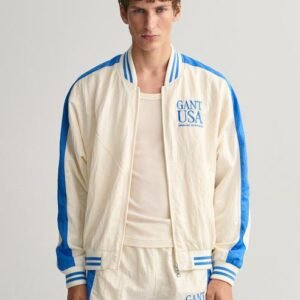Gant Colourblocked Stand Collar Bomber Jacket