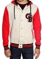 Ghostbusters Red And White Varsity Jacket