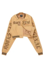 Gianni Crop Rhinestone Varsity Jacket Gianni Crop Rhinestone Varsity Jacket