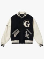 Goal Studio Black Multi Patched Varsity Jacket