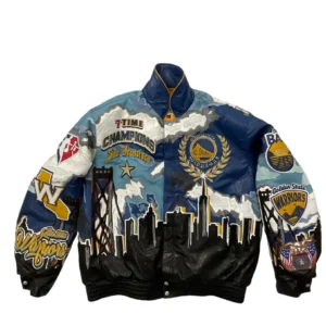 Golden State Warriors 7th Championship Leather Jacket