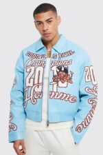 Good Vs Evil Champions Sky Blue Varsity Jacket