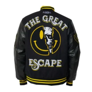 Great Escape Black Varsity Letterman Jacket