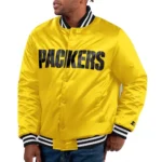Green Bay Packers Bronx Fashion Gold Jacket
