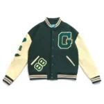 Grounds Green And White Varsity And Letterman Jacket