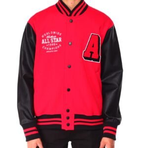 Heavy Fleece Allstar Varsity Baseball Jacket