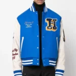 Heron Patches Varsity Bomber Jacket Heron Patches Varsity Bomber Jacket