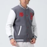 Holo Generation Jordan Dark Gray Letterman Jacket