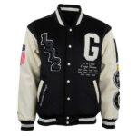 Homestead Grays Vintage Black/White Wool & Leather Varsity Jacket