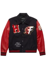Homme Femme World Champs Black And Red Letterman Jacket