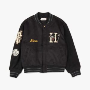Honor The Gift Black Letterman Jacket