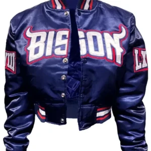 Howard University Bison Blue Satin Jacket