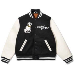 Human Made Victor Victor Black Varsity Jacket