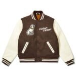 Human Made Victor Victor Brown Varsity Jacket