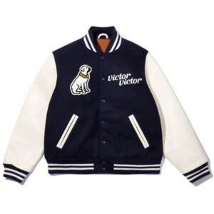 Human Made Victor Victor Navy Blue Varsity Jacket