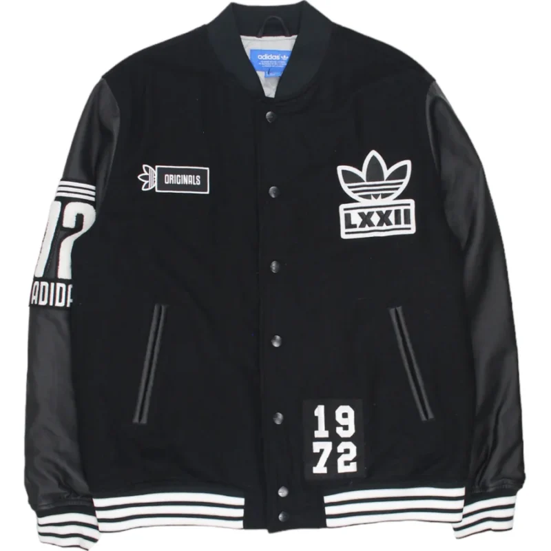 Adidas Originals Black 72 Varsity Jacket Adidas Originals Black 72 Varsity Jacket