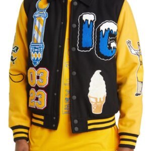 Icecream Dollar Sign Varsity Jacket