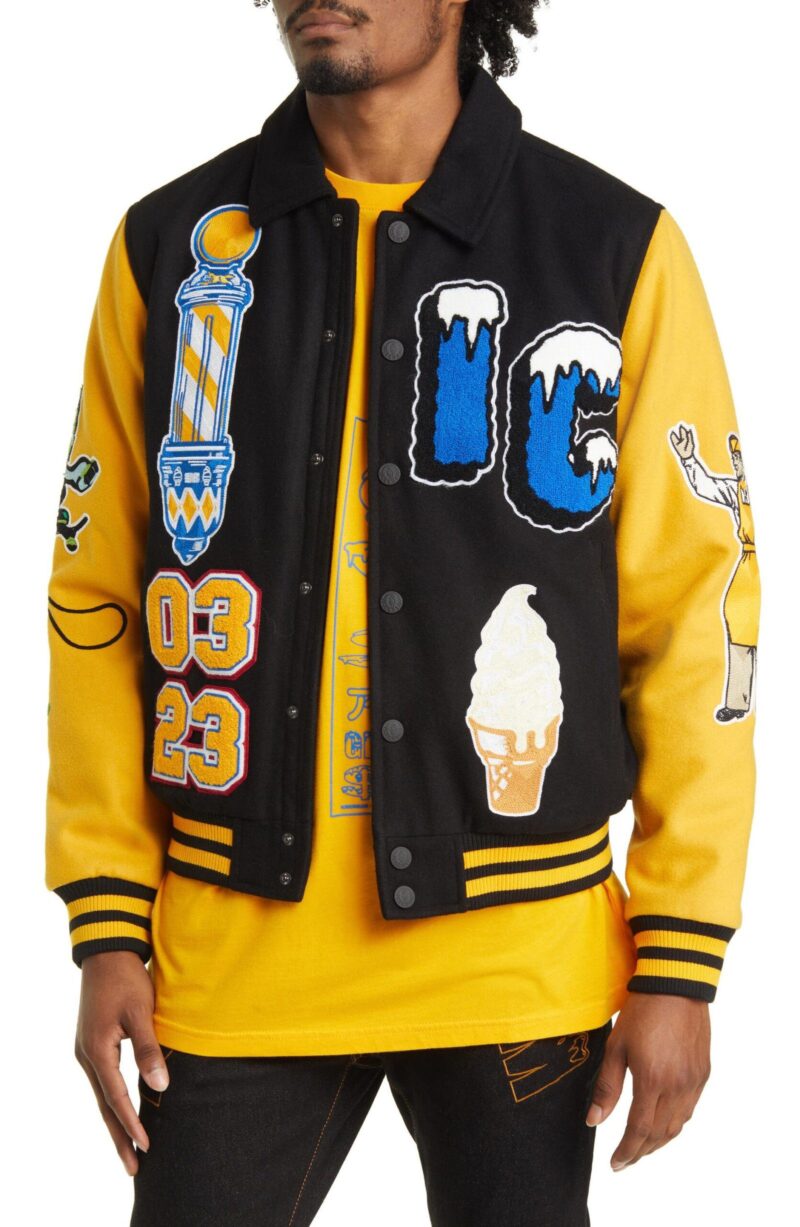 Icecream Dollar Sign Varsity Jacket