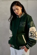 Iets Frans Miller Green Varsity Jacket