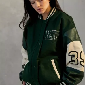 Iets Frans Miller Green Varsity Jacket