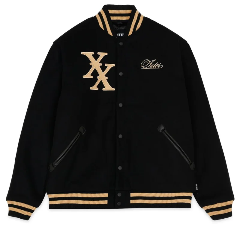 Iuter Giacca Xx Anniversary Black Varsity Jacket