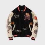 Kamikaze Limited Edition Black And White Varsity Jacket