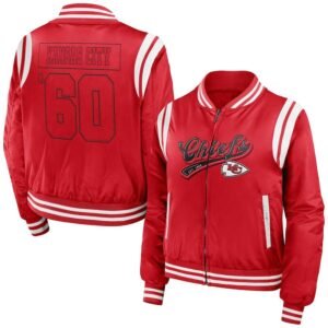 Kansas City Chiefs Wear By Erin Andrews Red Bomber Full-zip Jacket