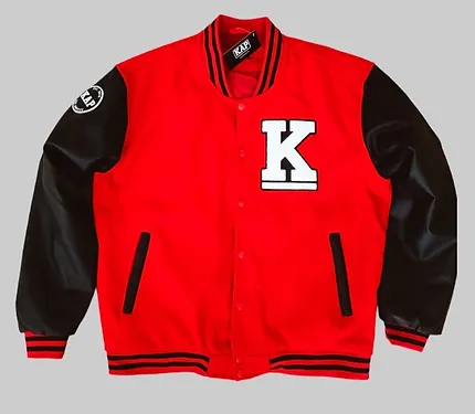 Kap Red And Black Letterman Jacket Kap Red And Black Letterman Jacket