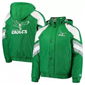 Kelly Green Philadelphia Eagles Pro Raglan Jacket