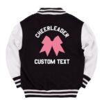 Kids Cheerleader Black And White Varsity Jacket