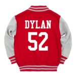 Kids Dylan 52 Red Varsity Jacket