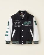 Kids Sporting Goods Black And White Varsity Jacket