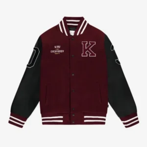 King Maroon And Black Varsity Jacket