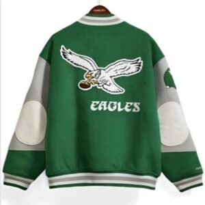 90s Eagles Letterman Jacket