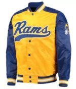 La Rams Blue And Yellow Varsity Jacket