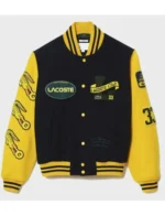 Lacoste Club Yellow Letterman Varsity Jacket