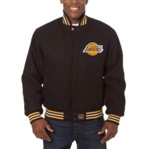 Lakers Jh Design Black Big & Tall All Wool Jacket